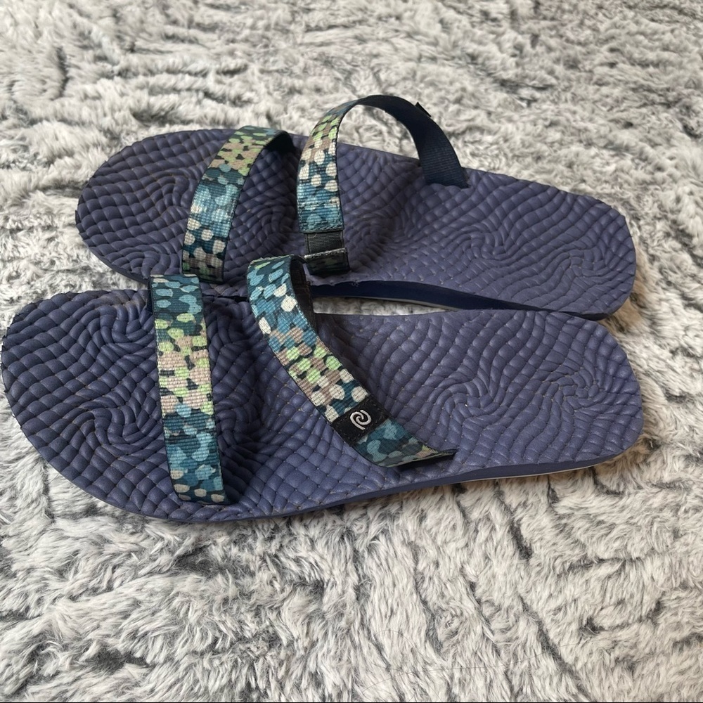 Rafters Slip On Caribbean Slide Spritz Summer Sandals Size 11 - Picture 5 of 9